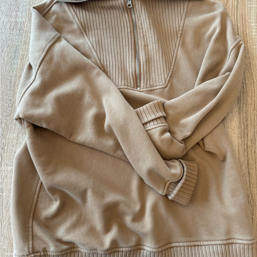 Aerie Tan V-Neck Women's Sweater